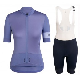 2020 Rapha Pro Team Dames's Grey Fietskleding Set Wielershirt Korte Mouw+Korte Fietsbroeken Bib 835WJEV