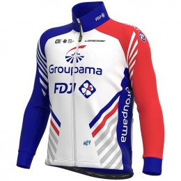 2020 Team FDJ Fietskleding Wielershirt Lange Mouw 884AWHW