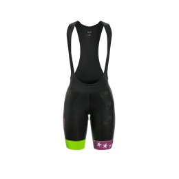 ALE PRR STARS Dames Korte Fietsbroeken Bib Violet