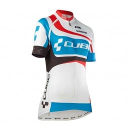 2016 CUBE Dame Wielershirt Korte Mouw