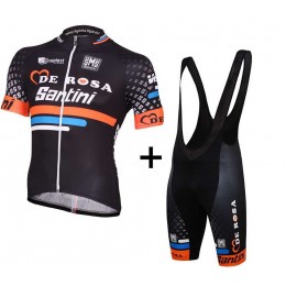 2015 De Rosa Fietskleding Set Fietsshirt Met Korte Mouwen+Korte Koersbroek