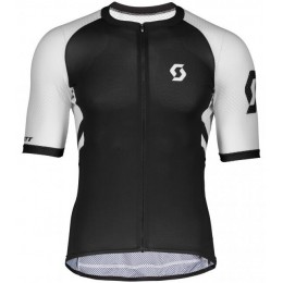 Wielerkleding Profteams 2020 SCOTT RC Premium Climber Wielershirt Met Korte Mouwen Zwart/Wit