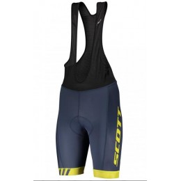 Wielerkleding Profteams 2020 SCOTT RC TEAM++ Koersbroek Korte Giallo/Blauw