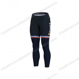 France National 2020 Quick Step World Champion Lange Fietsbroeken Bib SBRZE