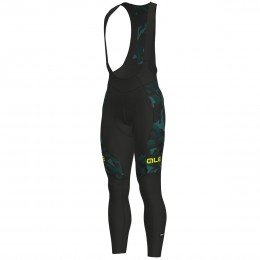Ale PRR Glass-Zwart Turquoise Lange Fietsbroeken Bib