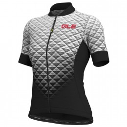 Dames Ale Solid Hexa-Wit Wielershirt Korte Mouw