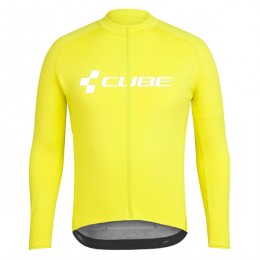 2018 Cube Geel Wielershirt Lange Mouw