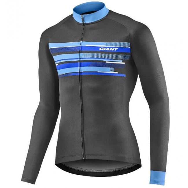 Giant Rival Wielershirt Lange Mouw Black/Blue Giant Rival Wielershirt Lange Mouw Black/Blue