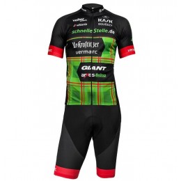 UR-Krostitzer 2018 Fietskleding Set Wielershirt Korte Mouw+Korte Fietsbroeken