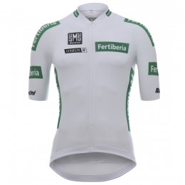 Vuelta Espana 2018 Wit Wielershirt Korte Mouw