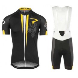 2016 Pinarello Fietskleding Set Fietsshirt Met Korte Mouwen+Korte Koersbroek Geel