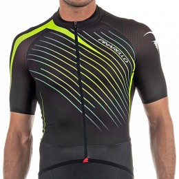 Pinarello Tour Wielershirt Korte Mouw Svart Geel