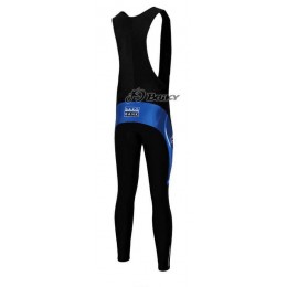 Saxo Bank Sungard Pro Team Lange Fietsbroeken Bib Blauw Zwart