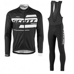 2016-2017 Nalini Fietskleding Wielershirt Lange Mouw+Lange Fietsbroeken Bib Zwart Wit