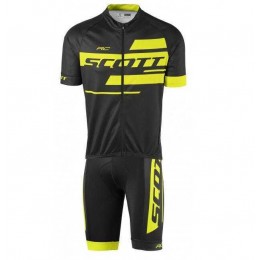 2016-2017 Scott RC Fietskleding Set Fietsshirt Met Korte Mouwen+Korte Koersbroek