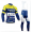 2014 FANTINI Fietskleding Wielershirt Lange Mouwen+Lange Fietsbroeken Bib Blauw Geel Wit