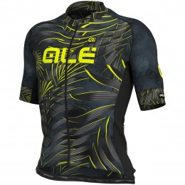 Ale Graphics PRR Sunset-Zwart Geel Wielershirt Korte Mouw