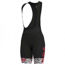 Dames Ale Graphic PRR Savana-Wit Roze Korte Fietsbroeken Bib